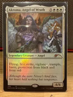 Mtg Secret Lair— Akroma, Angel of Wrath — Foil —NM - Image 1