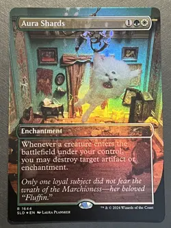 Mtg Secret Lair Diabolical Dioramas— Aura Shards —Foil—NM - Image 1