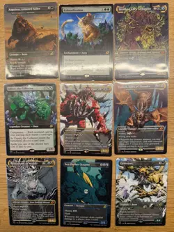 Mtg IKO— Lot 9 Mythic/Rare Showcase/Extended —NM - Image 1