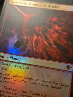 FOIL M 0255 Kavaron, Memorial World Land Planet Edge of Eternities MTG Card EOE - Image 2