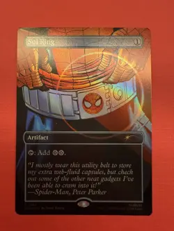 Mtg Secret Lair Spider Man — Sol Ring — Foil —NM - Image 1