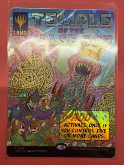 Mtg Secret Lair Encyclopedia — Temple of the False God — Halo Foil —NM - Image 1
