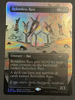 Mtg Secret Lair— Relentless Rats Foil SLP 11—NM - Image 1