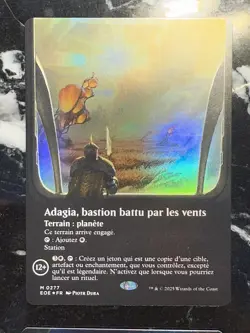 MTG EOE Poster Viewport Land — Adagia, Windswept Bastion FOIL FR — NM French - Image 1