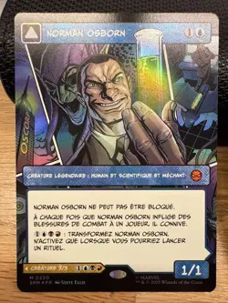 MTG SPM Borderless Panel — Norman Osborn FOIL FR — NM French - Image 1