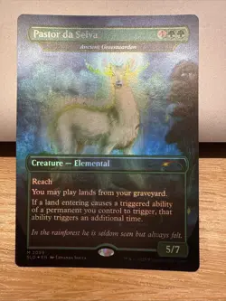 Mtg Secret Lair Spanish — Ancient Greenwarden — Foil —NM - Image 1