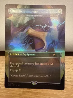 Mtg Secret Lair Spanish — Lightning Greaves — Foil —NM - Image 1