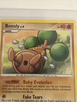 Pokemon TCG Bonsly Diamond and Pearl Reverse Holo Card 71/130 - Image 2