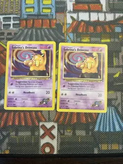 Sabrina's Drowzee 92/132 Common Gym Heroes Pokemon Card (x2) 2000 Set Of 2 💎🔥 - Image 1