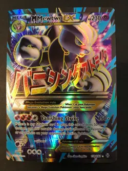 Pokemon Breakthrough M Mewtwo Ex 159/162 Full Art Holo Rare NM - Image 1