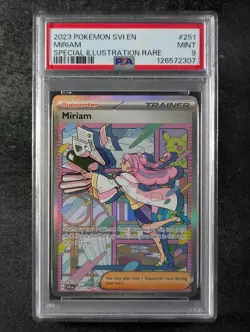 2023 Pokemon MIRIAM #251/198 Scarlet & Violet Special Illustration Rare PSA 9 - Image 1