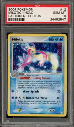 Pokemon Milotic EX Hidden Legends Holo Rare #12 PSA 10 Gem Mint - Image 1