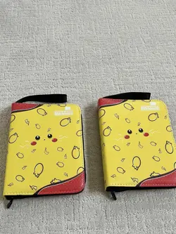 Lot of (2) New Pikachu Pokemon TCG Binder Card Collection Holds 440 Cards Total - Image 1