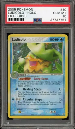 Pokemon Ludicolo EX Deoxys Holo Rare #10 PSA 10 Gem Mint - Image 1