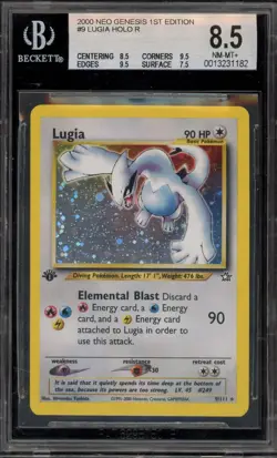 Pokemon Lugia Neo Genesis 1st Edition Holo Rare #9 BGS 8.5 - Image 1