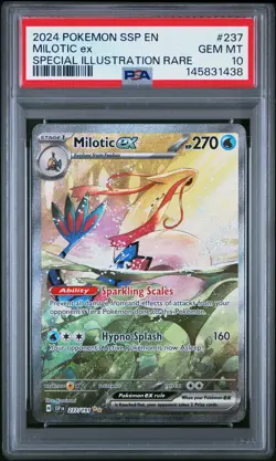 2024 Pokemon Surging Sparks Milotic EX Special Illustration Rare PSA 10 #237 SIR - Image 1