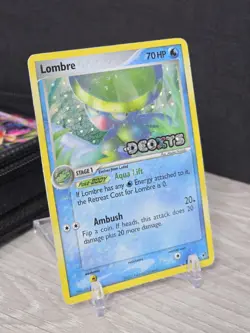 Pokemon Card TCG Lombre 33/107 Deoxys Ex Reverse Holo With Stamp 2005 Vintage - Image 1