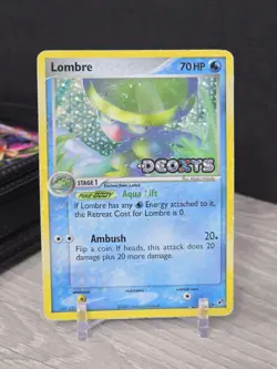 Pokemon Card TCG Lombre 33/107 Deoxys Ex Reverse Holo With Stamp 2005 Vintage - Image 3