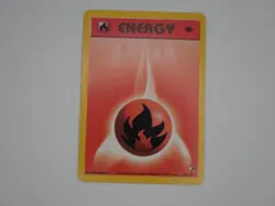 2000 Pokemon Gym Heroes 1st Edition Fire Energy #128/132 MINT - Image 1
