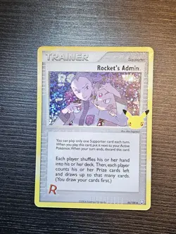 Pokemon Trainer Rocket's Admin. 86/109 Celebration NM - Image 1