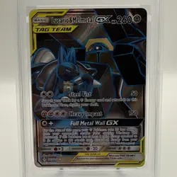 2019 POKEMON SM UNBROKEN BONDS #203 FULL ART/LUCARIO & MELMETAL GX PSA 9 - Image 2