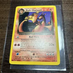 Pokemon Dark Charizard 21/82 Team Rocket 80 HP Rare Unlimited Non Holo - Image 1