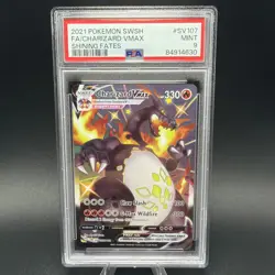 2021 Pokemon SWSH FA/ Charizard VMAX Shining Fates #SV107 PSA 9 - Image 1