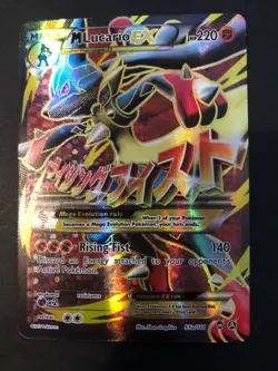 Pokemon Card - M Lucario EX 55a/111 Furious Fists Full Art Ultra Rare Holo NM - Image 1