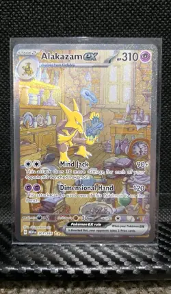 Pokemon Scarlet & Violet 151 Alakazam ex 201/165 Special Illustration Rare NM - Image 1