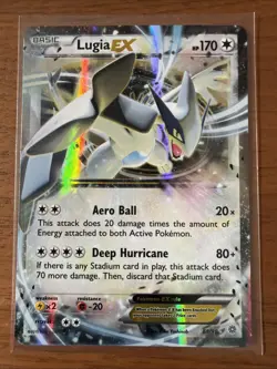 Lugia EX 68/98 XY Ancient Origins Ultra Rare Holo 2015 Pokemon TCG - LP Raw - Image 1