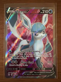 Glaceon V Full Art 174/203 Evolving Skies Ultra Rare 2021 Pokemon TCG - NM Raw - Image 1