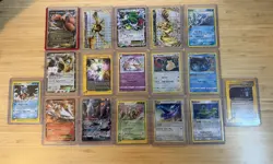 17-Card Pokemon Lot Vintage WotC Holo EX GX BREAK Promo Mixed Bundle Raw - Image 1