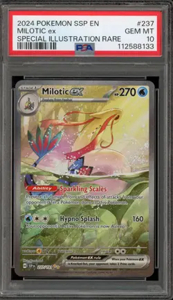 Pokemon Milotic ex Surging Sparks Special Illustration Rare #237 PSA 10 Gem Mint - Image 1