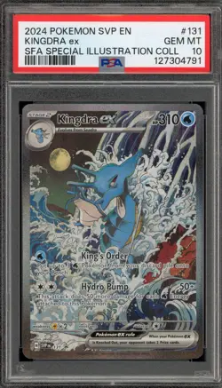 Pokemon Kingdra ex SFA Special Illustration Coll. Promo SVP EN 131 PSA 10 - Image 1