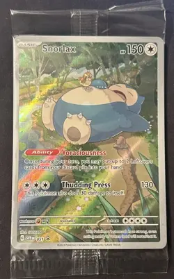 Pokemon TCG Snorlax Promo #051 Sealed Scarlet & Violet Pokemon 151 - Image 1