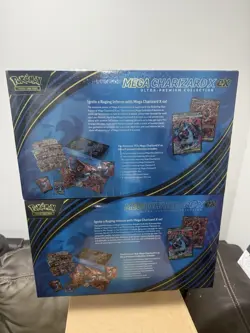 Pokemon Mega Charizard X ex Ultra Premium Collection Box Sealed New UPC Lot Of 2 - Image 2