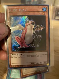 Yugioh Substitoad BLTR-EN054 Secret Rare 1st Edition - Image 1