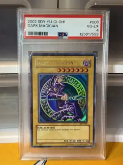 Yu-Gi-Oh! TCG Dark Magician 2002 Starter Deck Yugi Unlimited Ultra Rare PSA 4 - Image 1