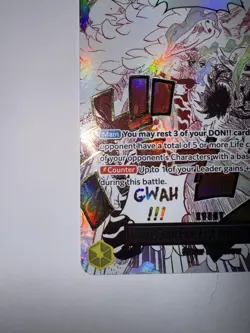 Bandai Gum-Gum Fire-Fist Pistol Red Hawk OP11-114 One Piece CCG Event R Holo - Image 5