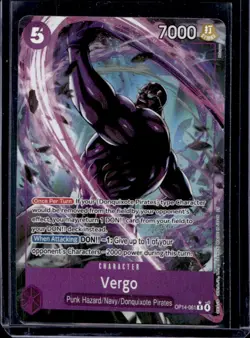 2026 One Piece Azure Sea's Seven Vergo Rare Alternate Art #OP14-061 - Image 1