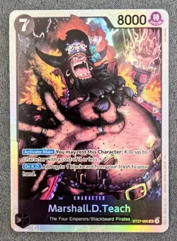 Marshall.D.Teach ST27-005 SR | ST-27: BLACK Marshall.D.Teach | One Piece TCG - Image 1