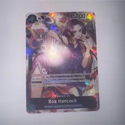 Bandai Boa Hancock OP01-078 One Piece CCG Romance Dawn Super Rare Foil Parallel - Image 1