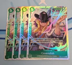4x One Piece Premium Booster The Best Vol. 2 PRB-02 Cavendish EB01-012 Reprint - Image 1