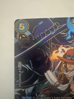 Bandai One Piece CCG Portgas.D.Ace EB02-028 Special Foil Full Art 5000 Power - Image 4