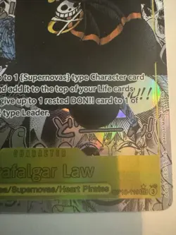 Bandai Trafalgar Law OP10-119 One Piece CCG Royal Blood Secret Rare Holo - Image 5