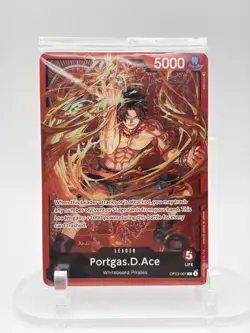 One Piece Portgas D Ace OP03-001 - Leader SEALED PROMO Special Goods Set - Image 1