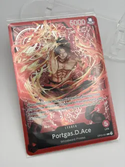 One Piece Portgas D Ace OP03-001 - Leader SEALED PROMO Special Goods Set - Image 2