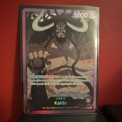 Bandai Kaido One Piece CCG Leader ST04-001 5000 Power Super Pre-Release English - Image 1