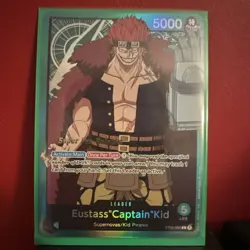 Bandai Eustass "Captain" Kid One Piece CCG Leader Foil Super Pre-Release ST02-0… - Image 1
