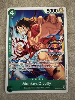 Monkey.D.Luffy (PRB02-005) - Red Bull Double Don!! - Promo non foil - Image 1